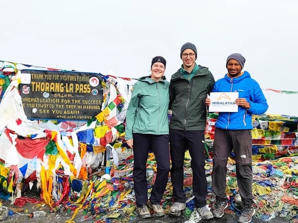 At the top of the thorong la m
