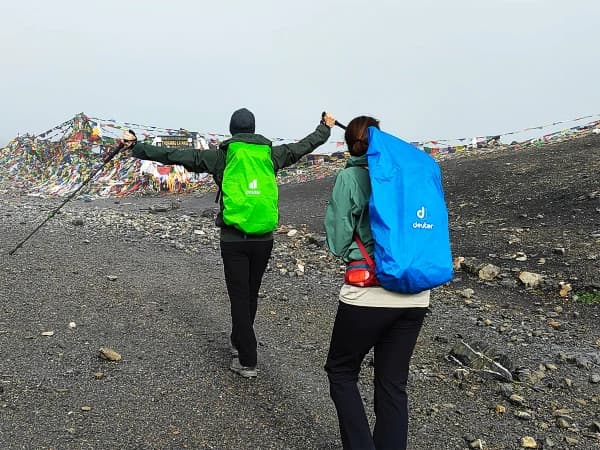 At the top of thorong la