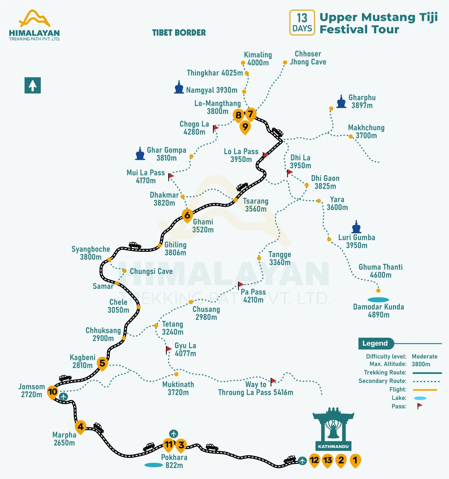 Upper Mustang Tiji Festival Tour: 13 Days